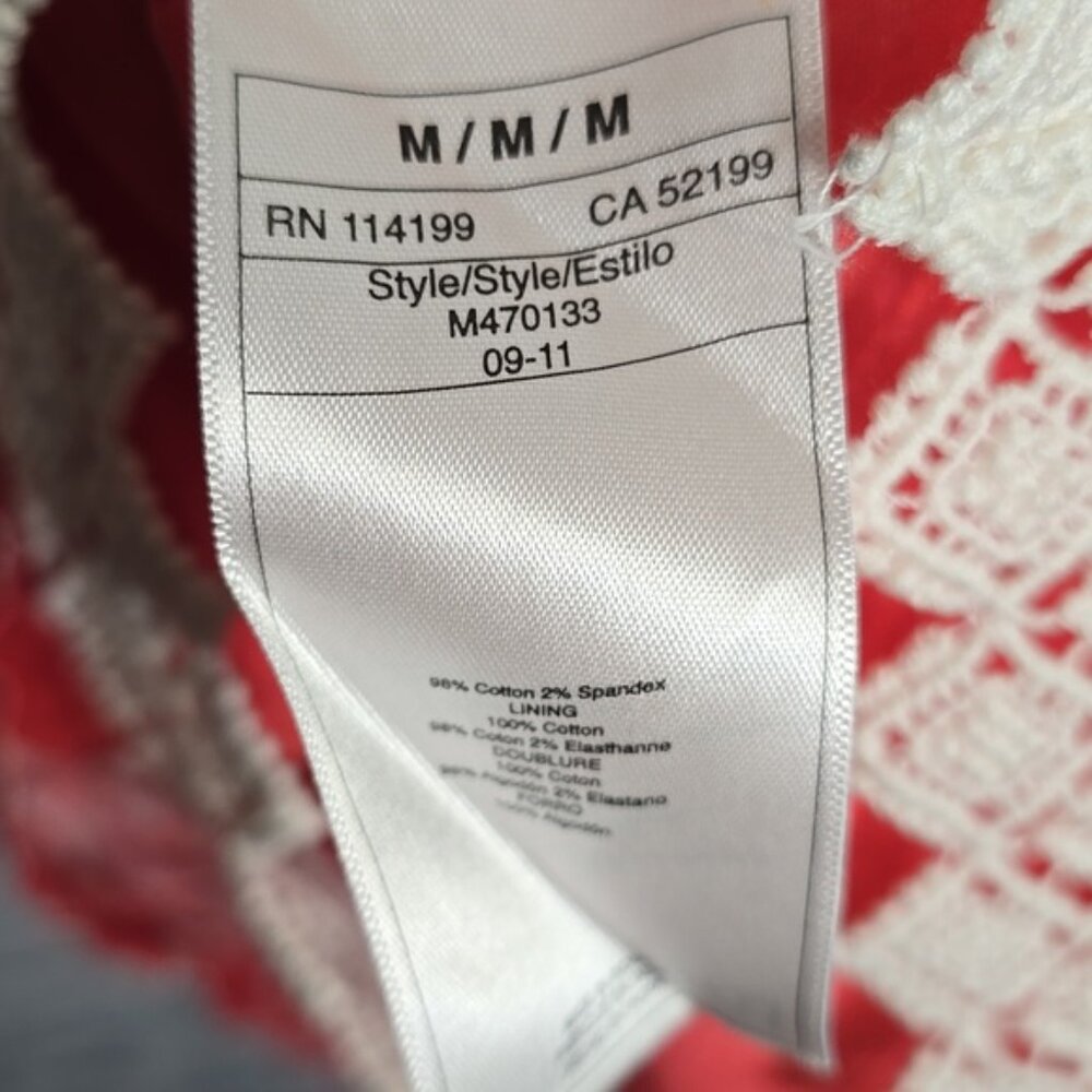 Roxy Cotton White Pink Racerback Mini Dress - Picture 7 of 7